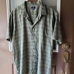 Men's Green Plaid Shirt
